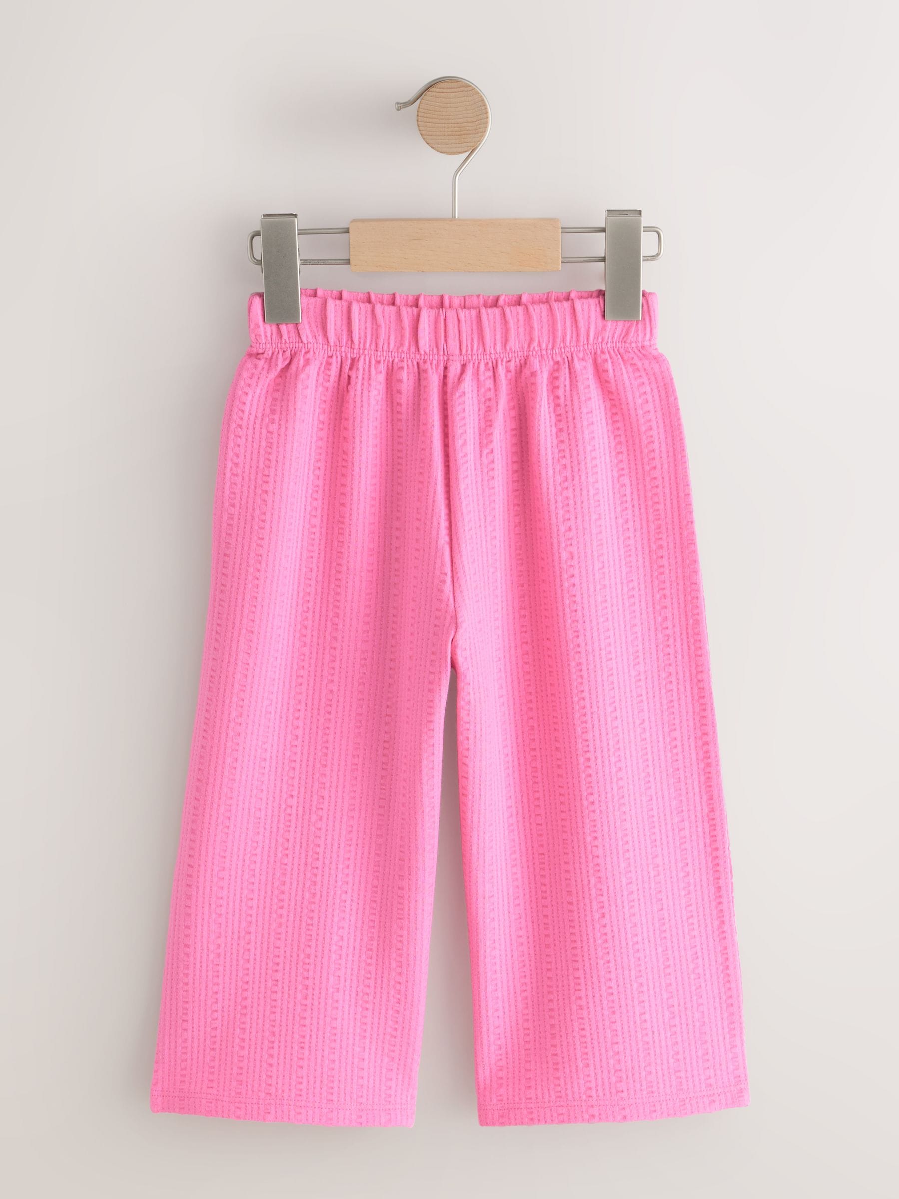 Pink Wide Leg Trousers (3mths-7yrs) - Size 3-6 Months (62-68cm)