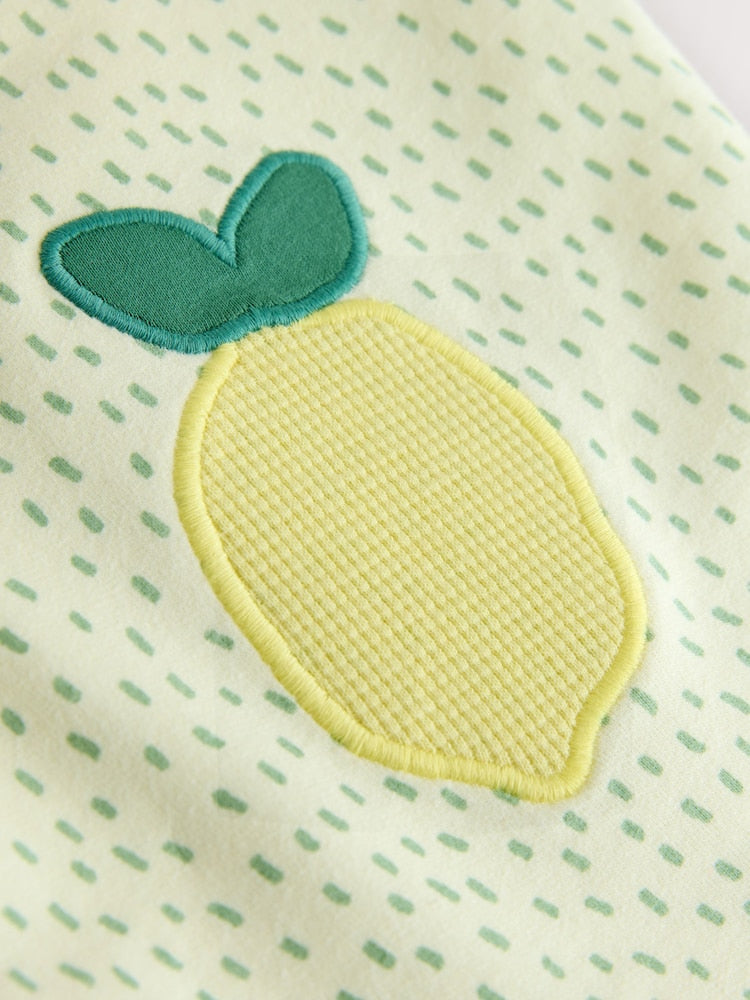 Yellow Lemons Embellished Barrel Trousers (3mths-7yrs)