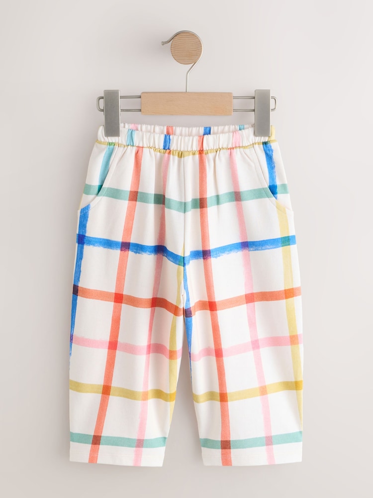 Rainbow Check Barrel Leg Trousers (3mths-7yrs)