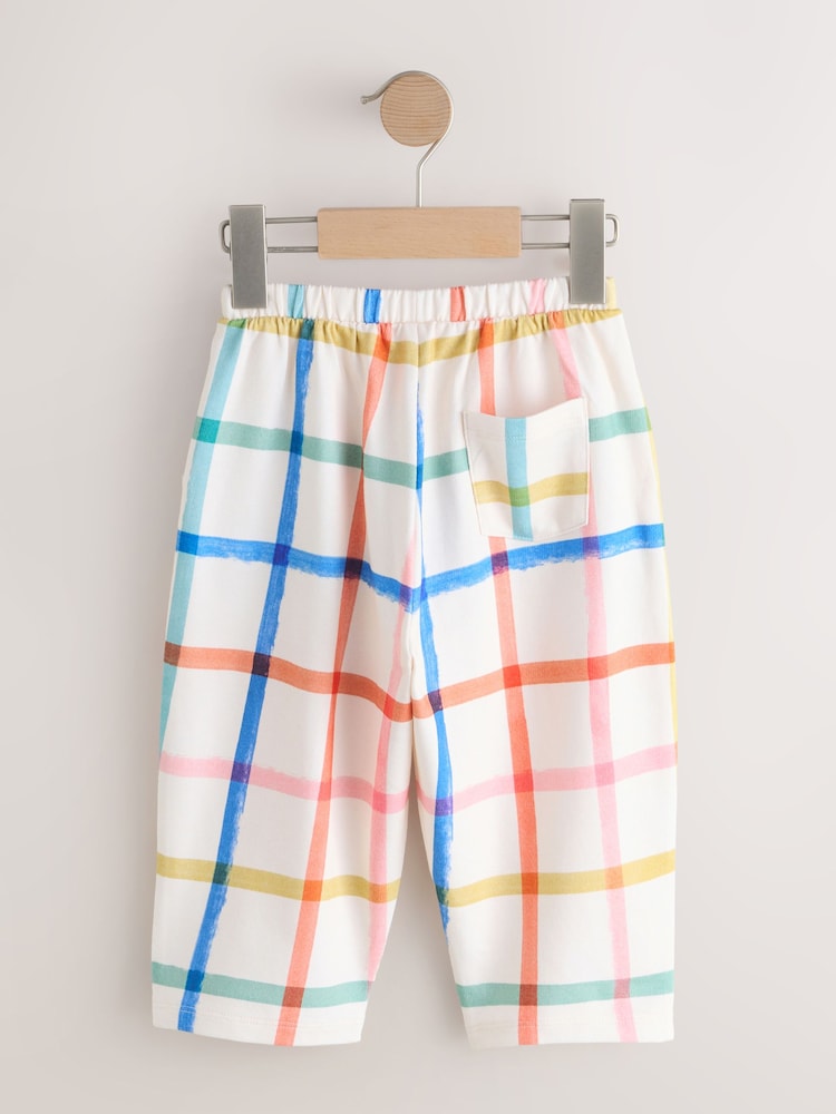 Rainbow Check Barrel Leg Trousers (3mths-7yrs)