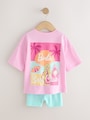 Pink Barbie Short Sleeve T-Shirt and Cycle Shorts Set (3mths-7yrs) - Size 3-6 Months (62-68cm)