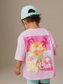 Pink Barbie Short Sleeve T-Shirt and Cycle Shorts Set (3mths-7yrs) - Size 3-6 Months (62-68cm)