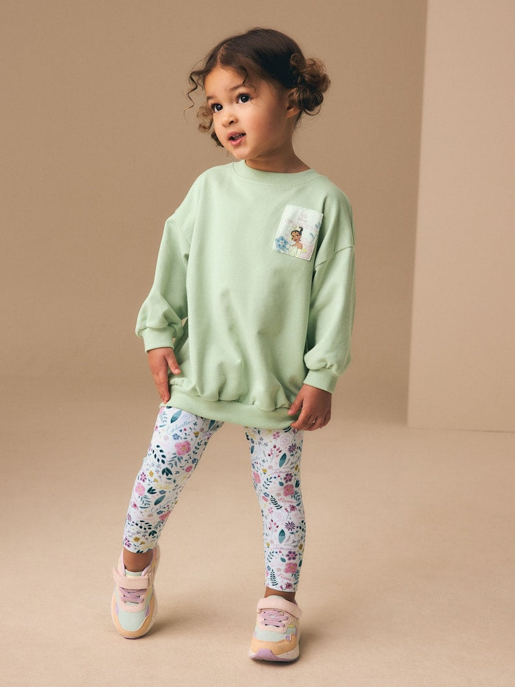 Green Disney Princess Long Sleeve Top and Leggings Set (3mths-7yrs)