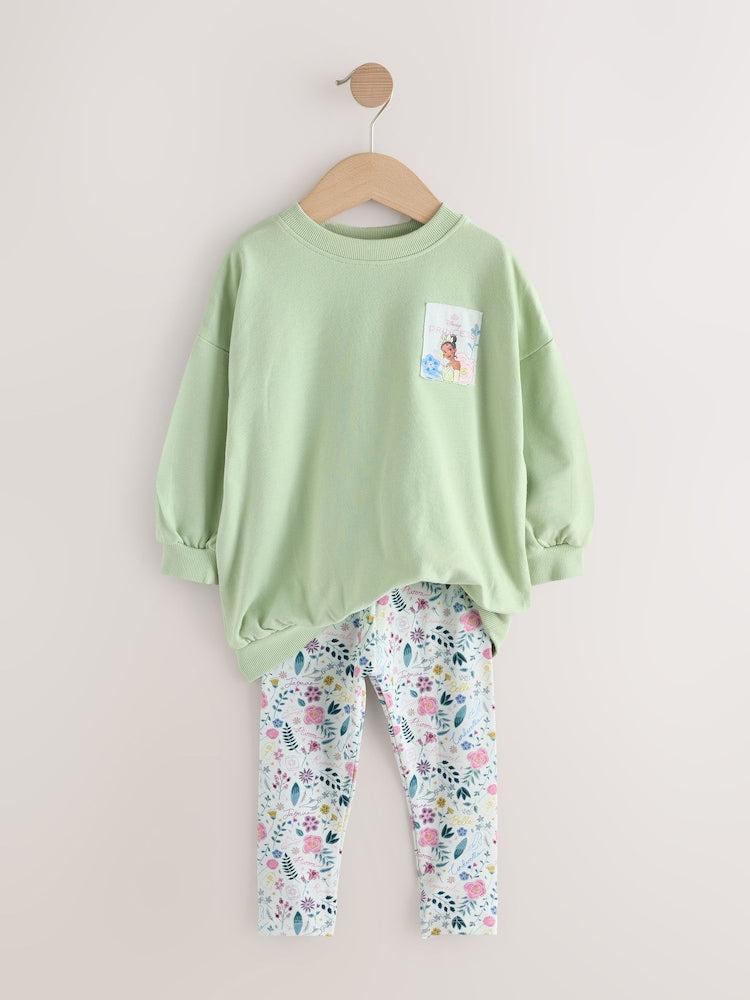 Green Disney Princess Long Sleeve Top and Leggings Set (3mths-7yrs)