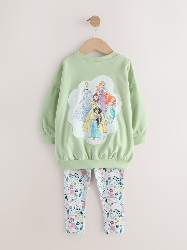Green Disney Princess Long Sleeve Top and Leggings Set (3mths-7yrs)