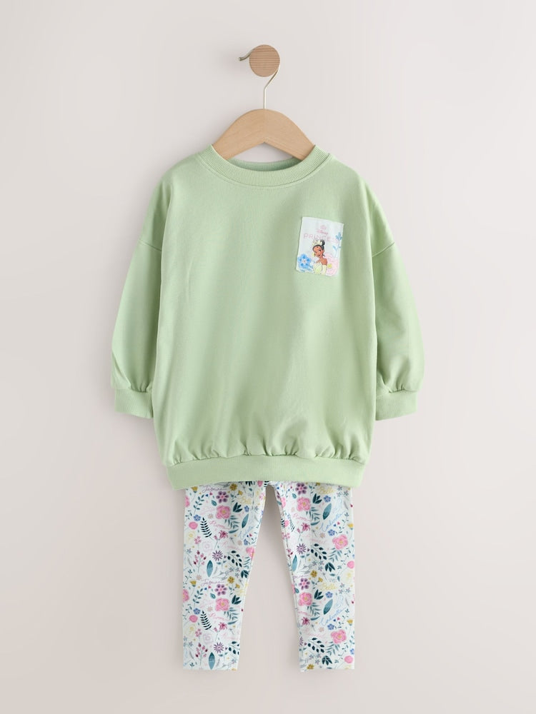 Green Disney Princess Long Sleeve Top and Leggings Set (3mths-7yrs)