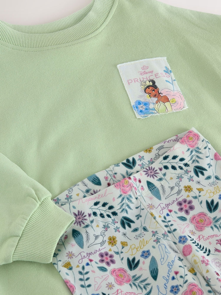 Green Disney Princess Long Sleeve Top and Leggings Set (3mths-7yrs)