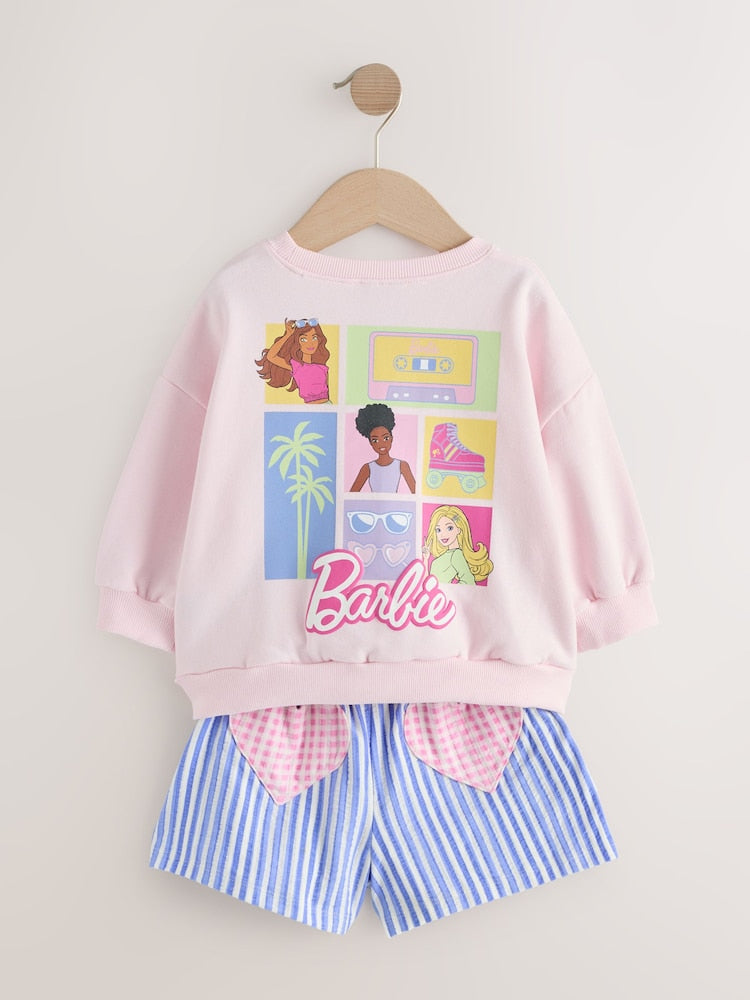 Pink Barbie Shorts Set (3mths-7yrs)
