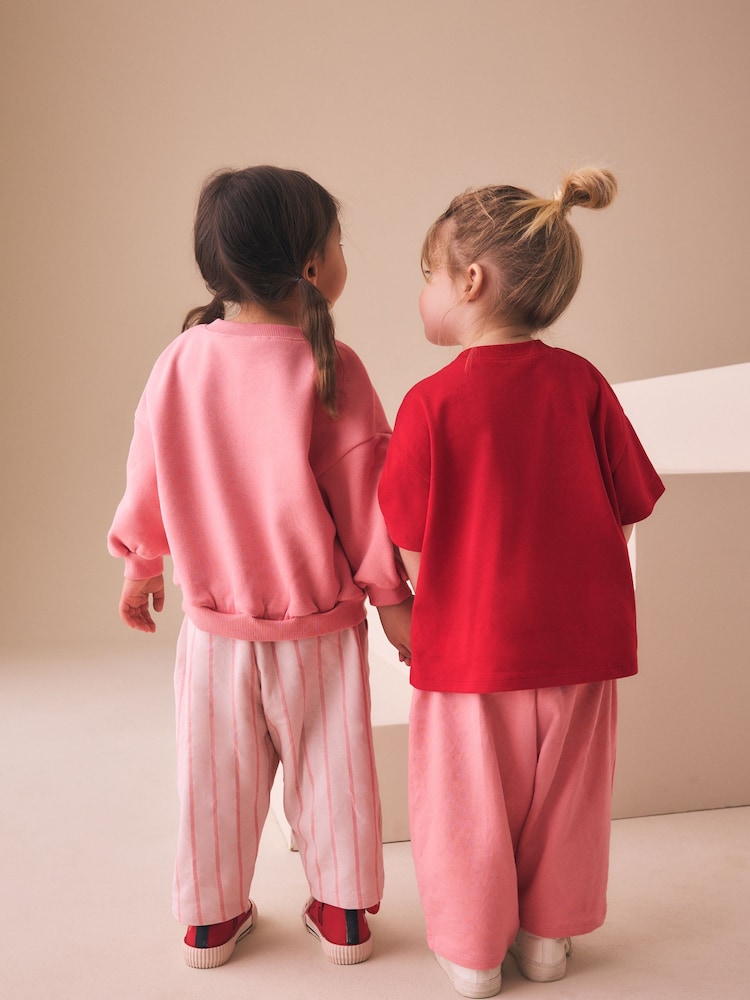 Pink Hearts Top & Trousers Set 2 Pack (3mths-7yrs)