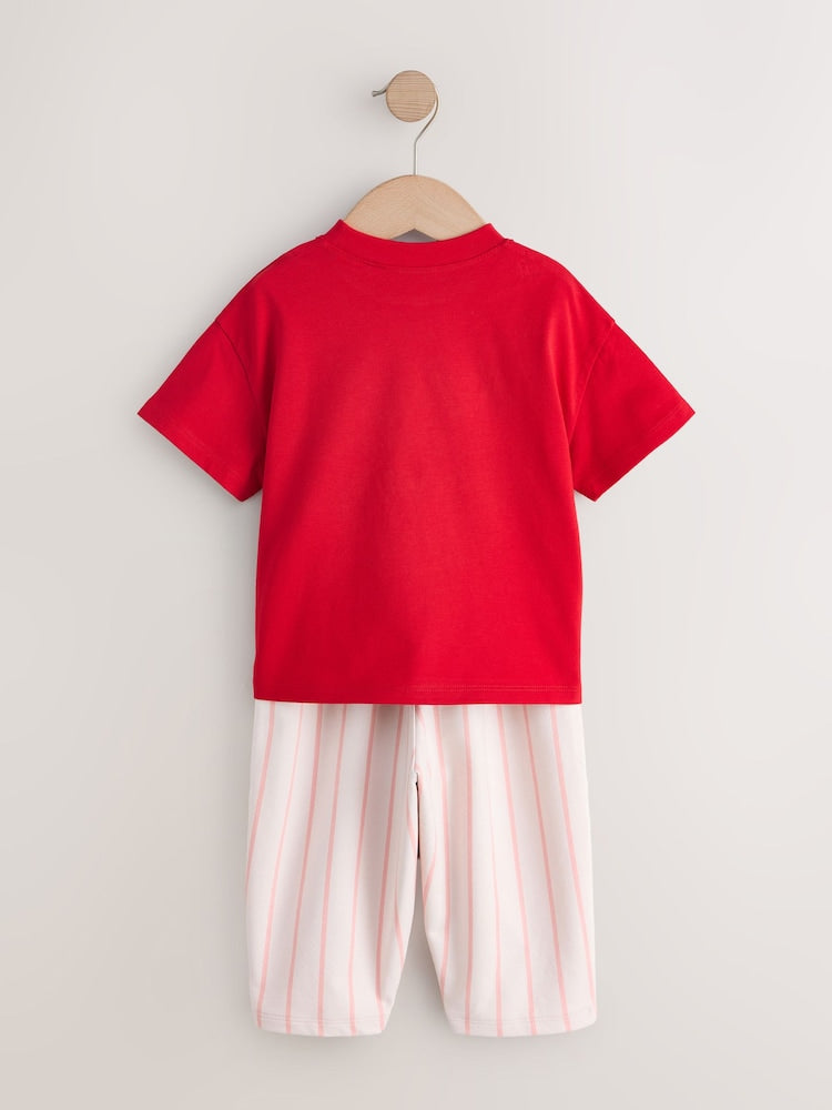 Pink Hearts Top & Trousers Set 2 Pack (3mths-7yrs)