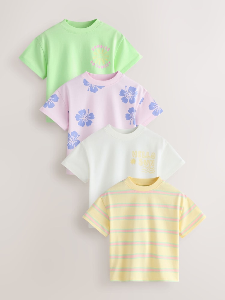 Pastel T-Shirts 4 Pack (3mths-7yrs)