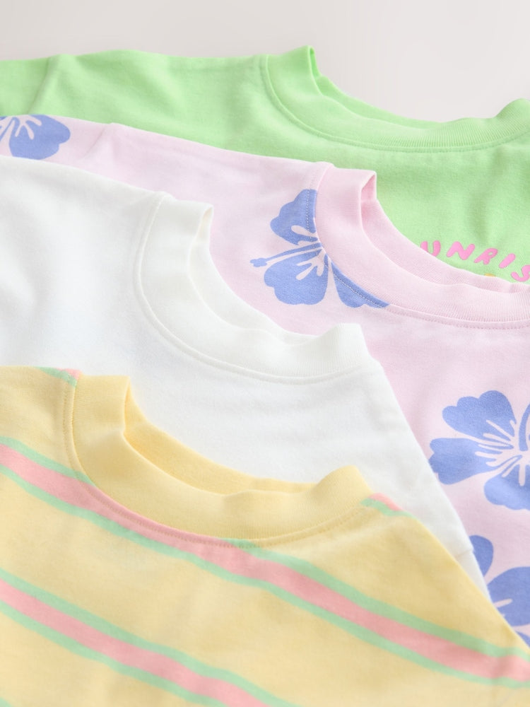 Pastel T-Shirts 4 Pack (3mths-7yrs)