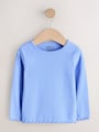 Pastel Rainbow Long Sleeve Rib Tops 5 Pack (3mths-7yrs) - Size 3-6 Months (62-68cm)