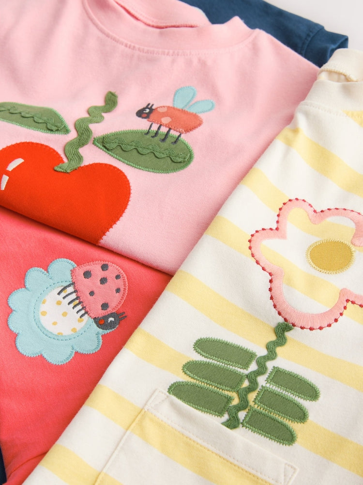 Pink T-Shirts 4 Pack (3mths-7yrs)