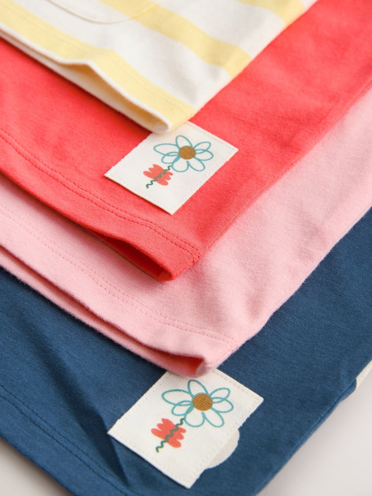 Pink T-Shirts 4 Pack (3mths-7yrs)