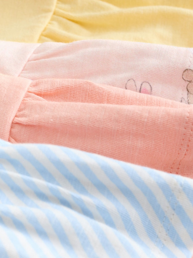 Blue/Yellow T-Shirts 4 Pack (3mths-7yrs)
