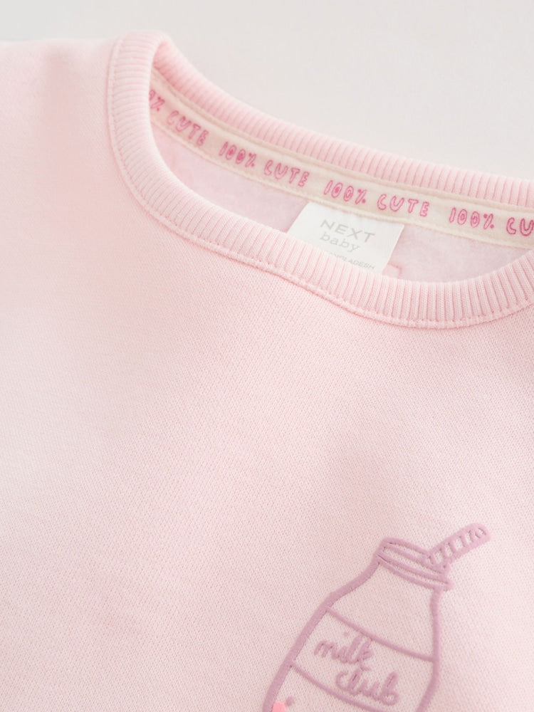 Pink Baby Sweatshirt and Leggings 2 Piece Set (0mths-2yrs) (0mths-2yrs)