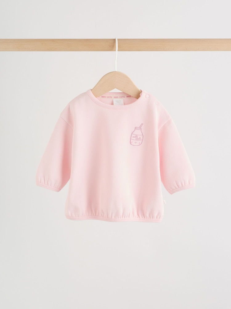 Pink Baby Sweatshirt and Leggings 2 Piece Set (0mths-2yrs) (0mths-2yrs)