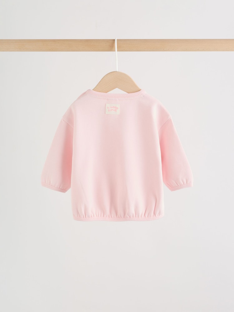 Pink Baby Sweatshirt and Leggings 2 Piece Set (0mths-2yrs) (0mths-2yrs)