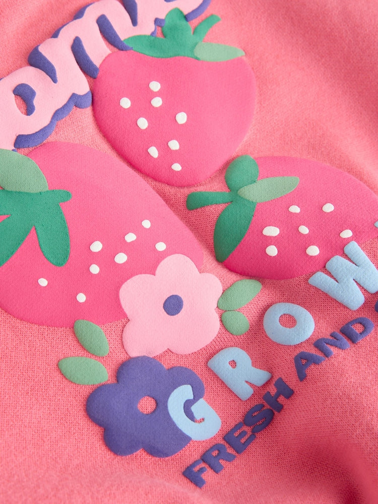 Red Strawberry Baby Sweatshirt and Leggings 2 Piece Set (0mths-2yrs) (0mths-2yrs)