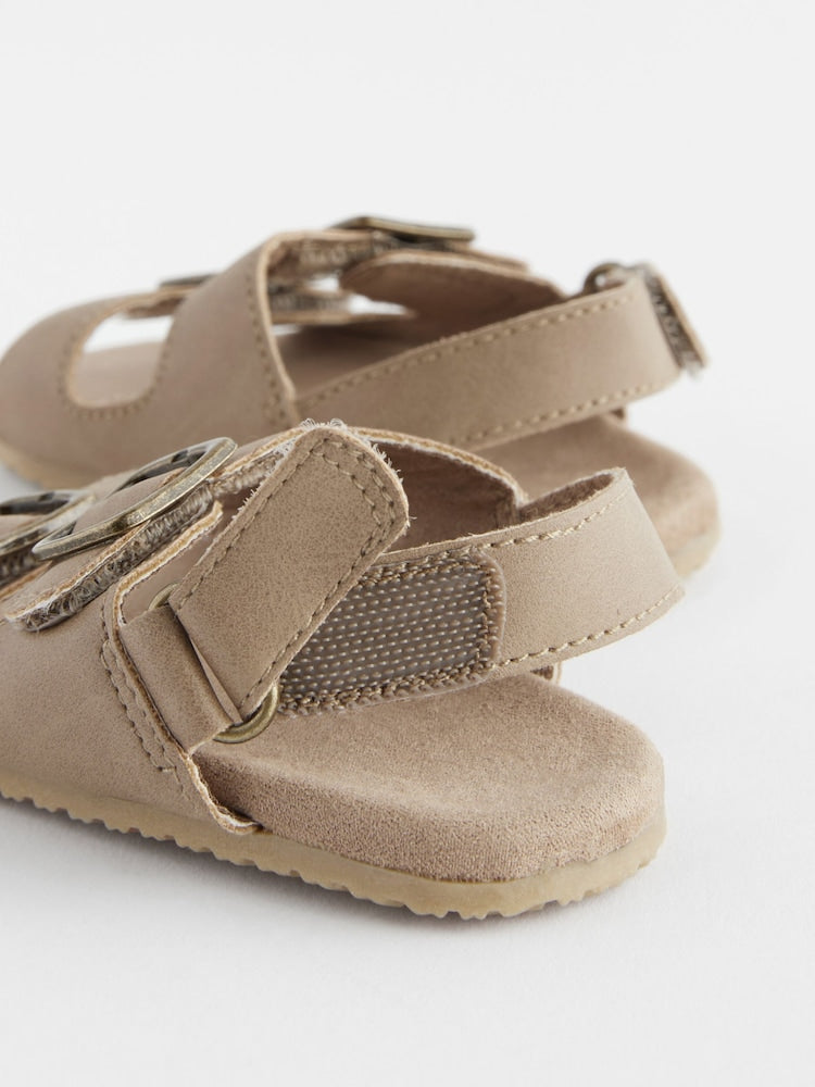Neutral Touch Fastening Baby Sandals (0-2mths)