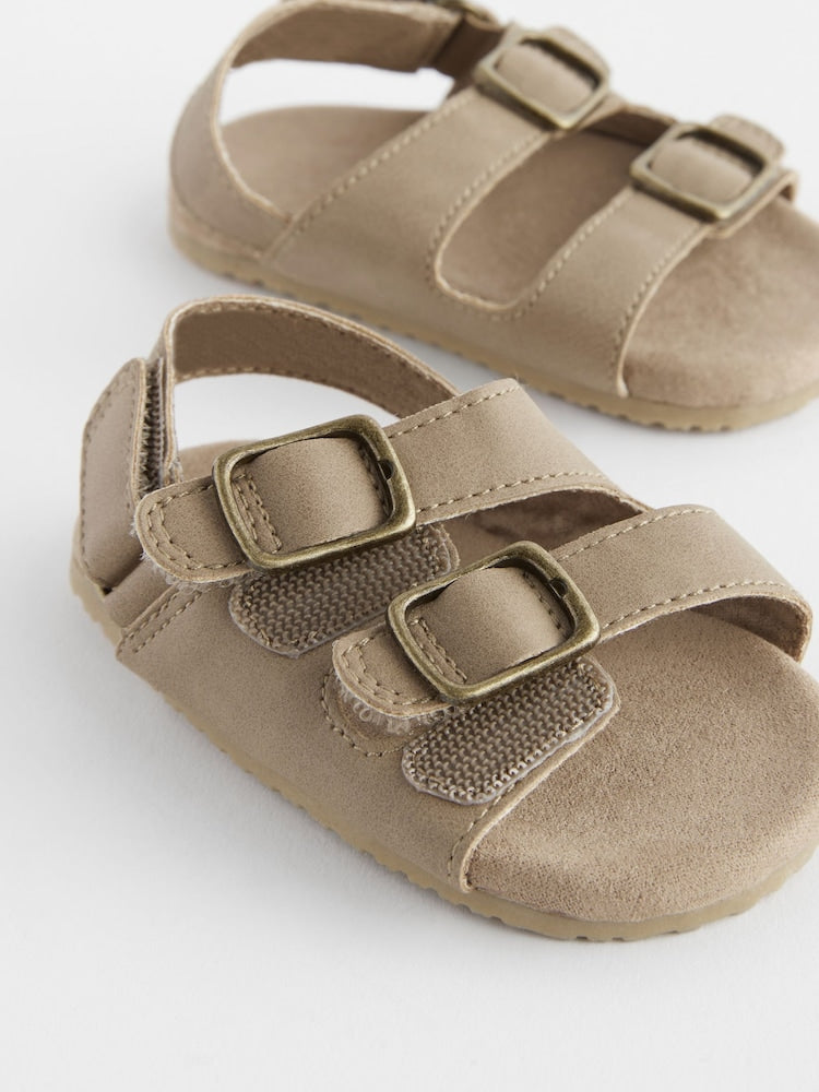 Neutral Touch Fastening Baby Sandals (0-2mths)