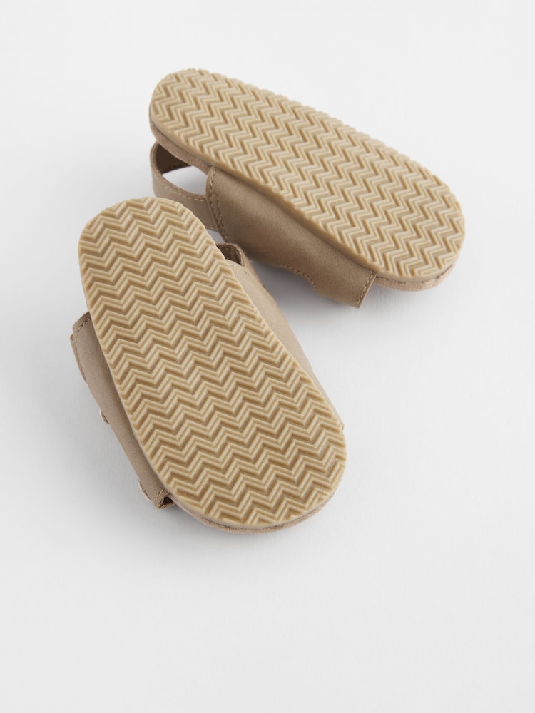 Neutral Touch Fastening Baby Sandals (0-2mths)