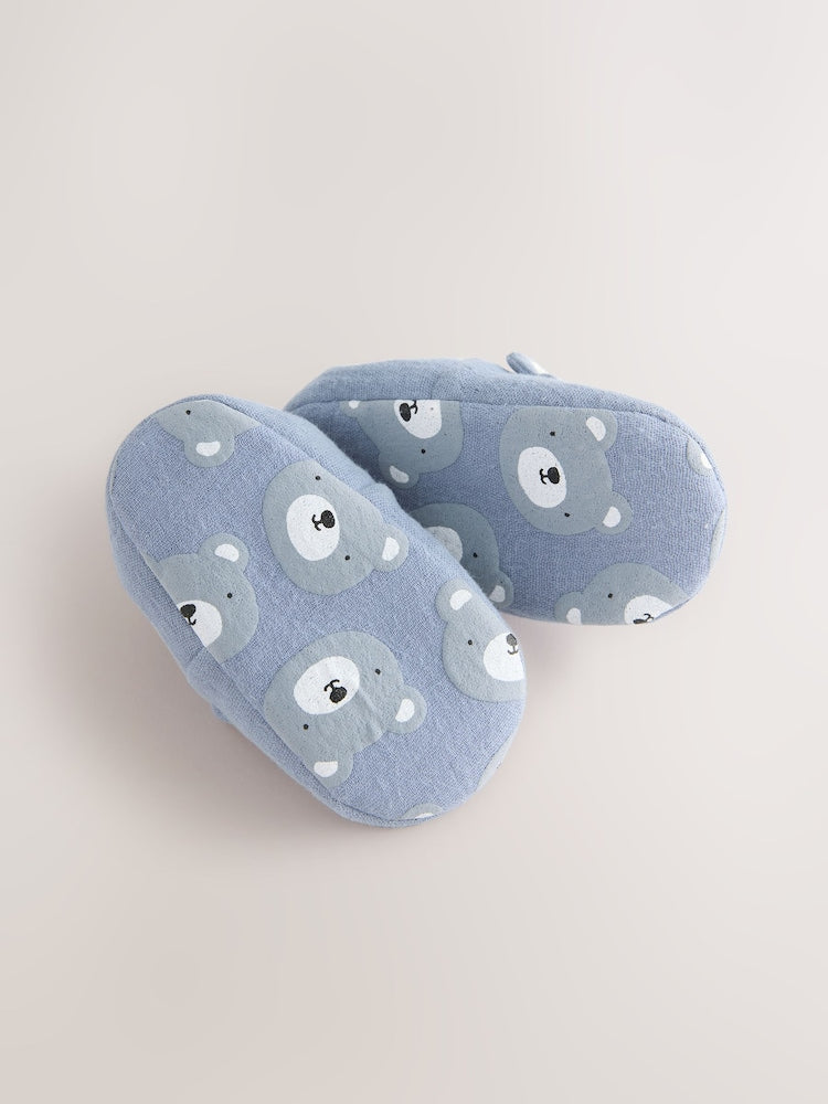 Blue Bear Slip-On Baby Shoes (0-18mths)