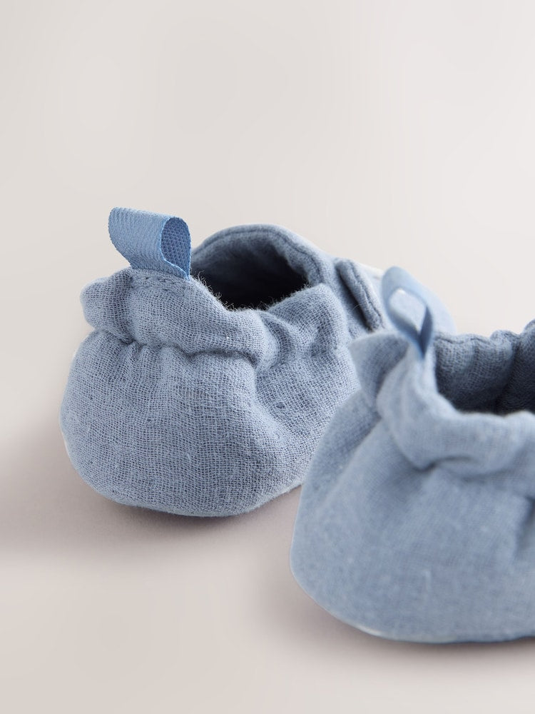 Blue Bear Slip-On Baby Shoes (0-18mths)