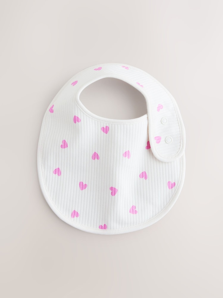 Pink Baby Bibs 5 Pack