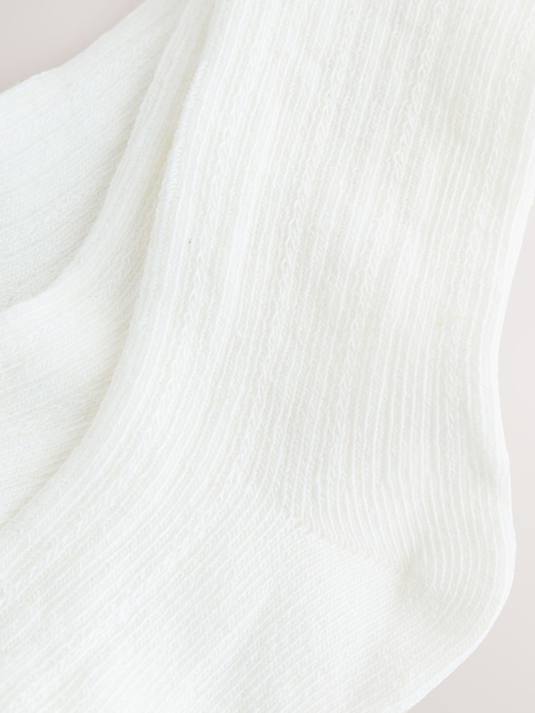 White Baby Socks 3 Pack - Size 50cm (First Size)
