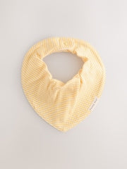 Yellow Baby Turban And Dribble Bib Set 4 Piece (0-18mths) - Size 50cm (First Size)