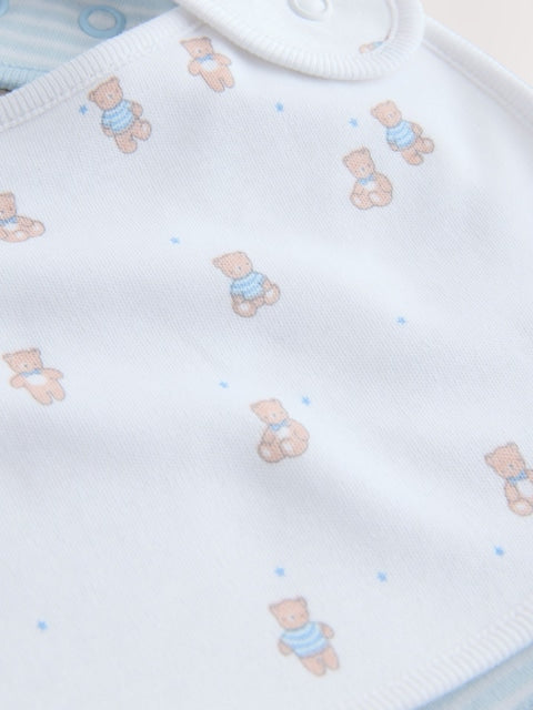 Blue Baby Bibs 3 Pack - Size One