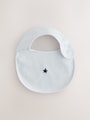 Navy Star Baby Bibs 5 Pack - Size One