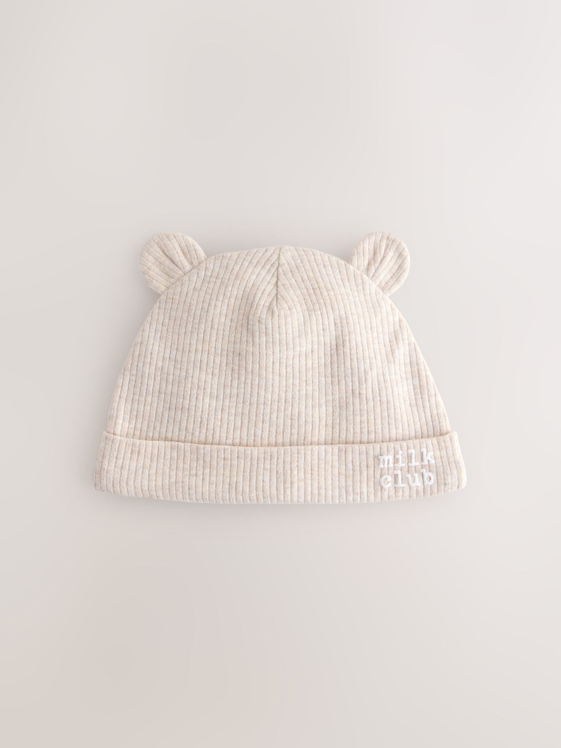 Neutral Milk Club Baby Beanies 3 Pack (0-12mths) - Size 44cm (5lb)
