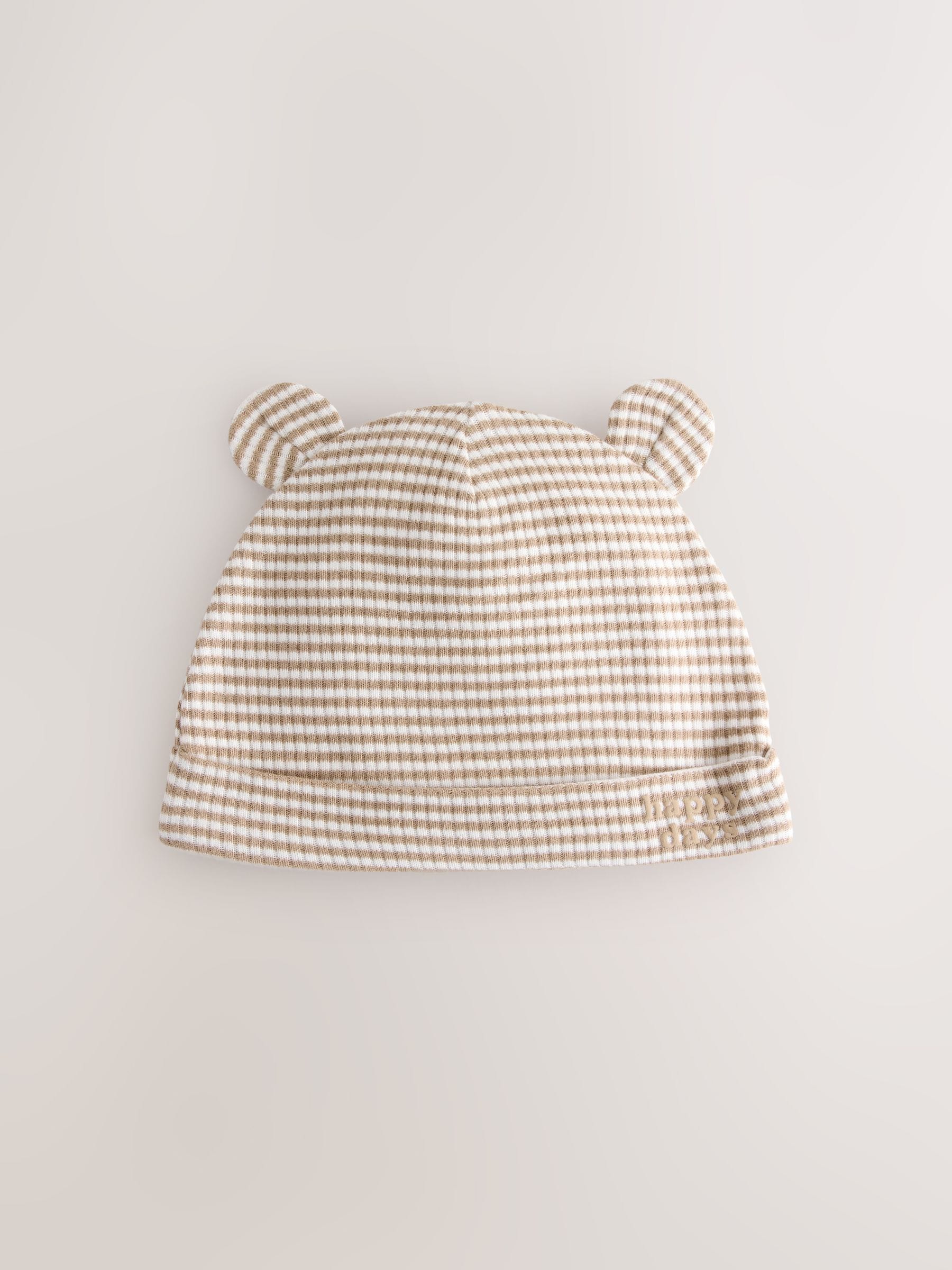 Neutral Milk Club Baby Beanies 3 Pack (0-12mths) - Size 44cm (5lb)