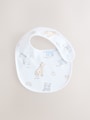White Baby Bib 5 Pack - Size One