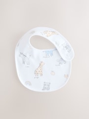 White Baby Bib 5 Pack - Size One