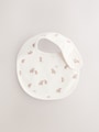 Neutral Hamish Baby Bibs 5 Pack - Size One