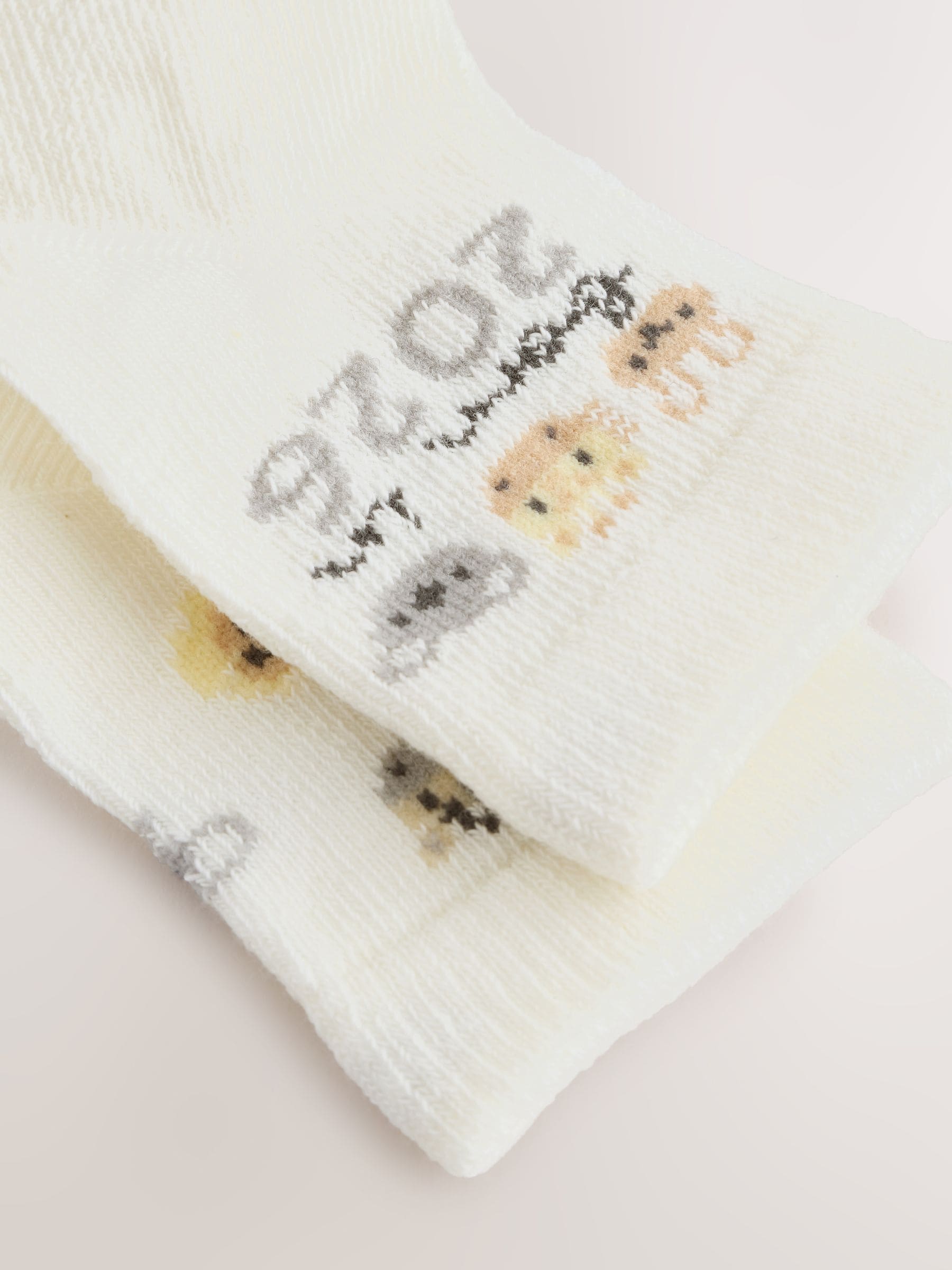 White Born In 2026 Baby Socks 1 Pack (0-12mths) - Size 50cm (First Size)