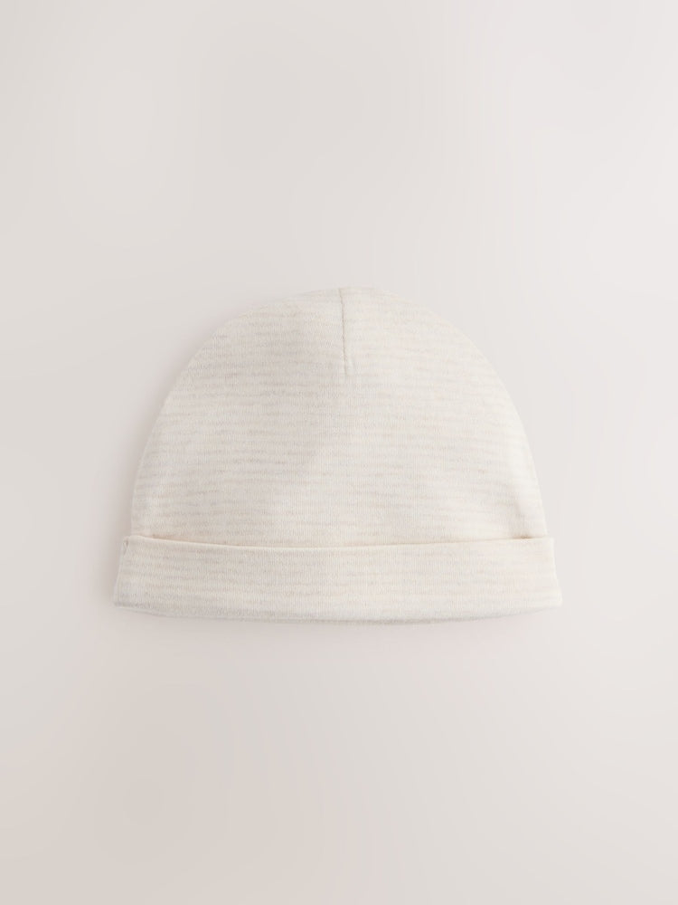 Neutral Hamish Baby Beanies 3 Pack (0-12mths)