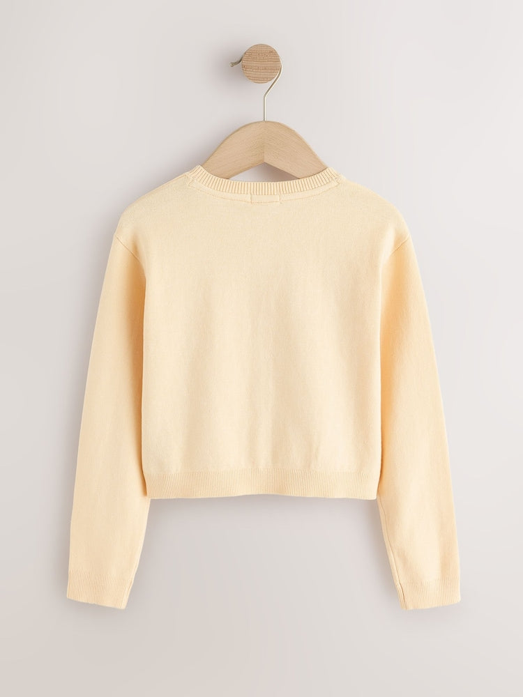 Yellow Button Up Cardigan (3mths-16yrs)