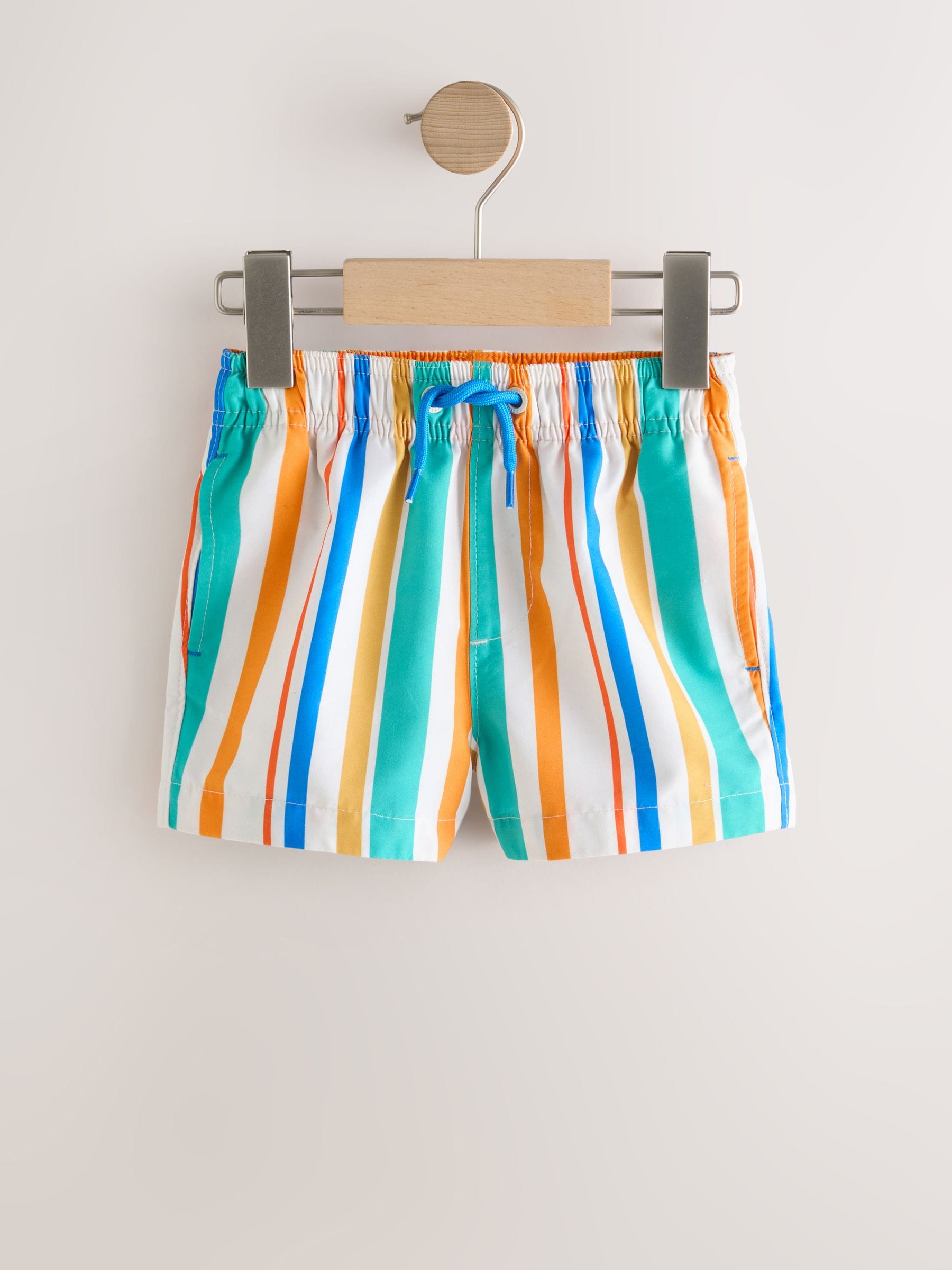 Multi Stripe Printed Swim Shorts (3mths-7yrs) - Size 3-6 Months (62-68cm)