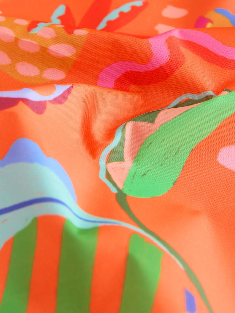 Orange Character Shower Resistant Printed Raincoat (3mths-7yrs)
