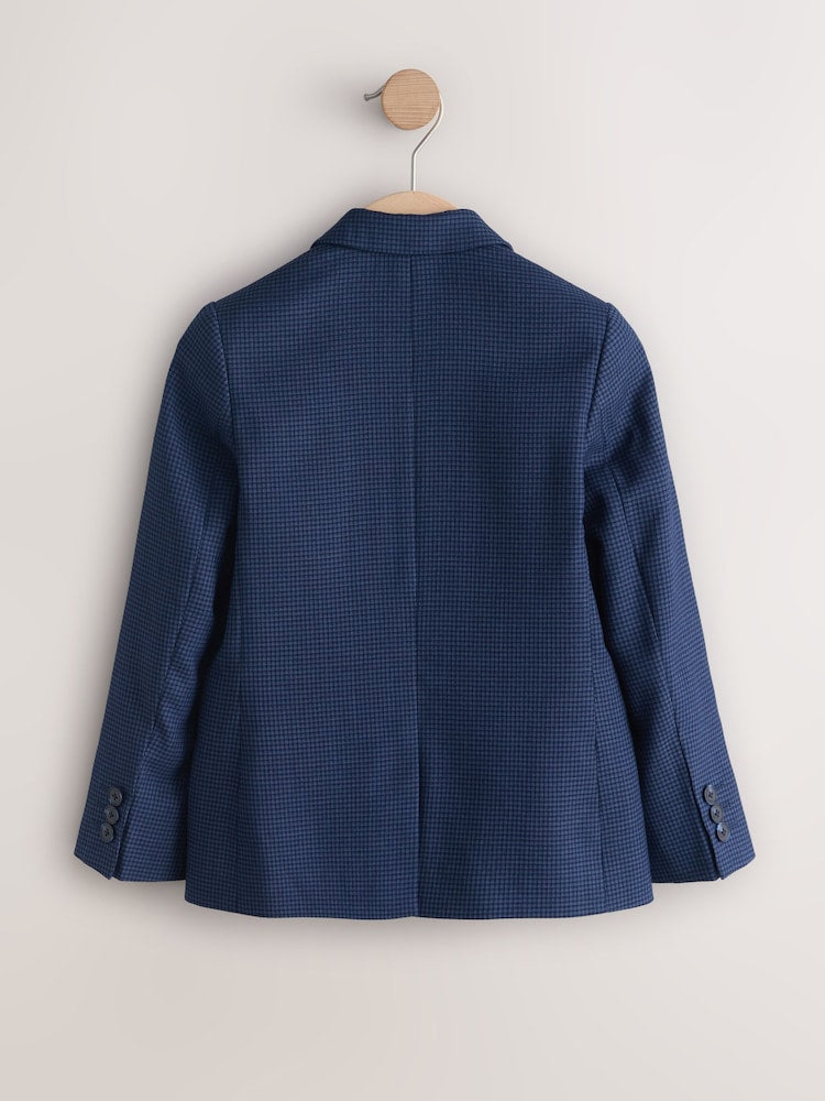Navy Check Suit Jacket (3-16yrs)