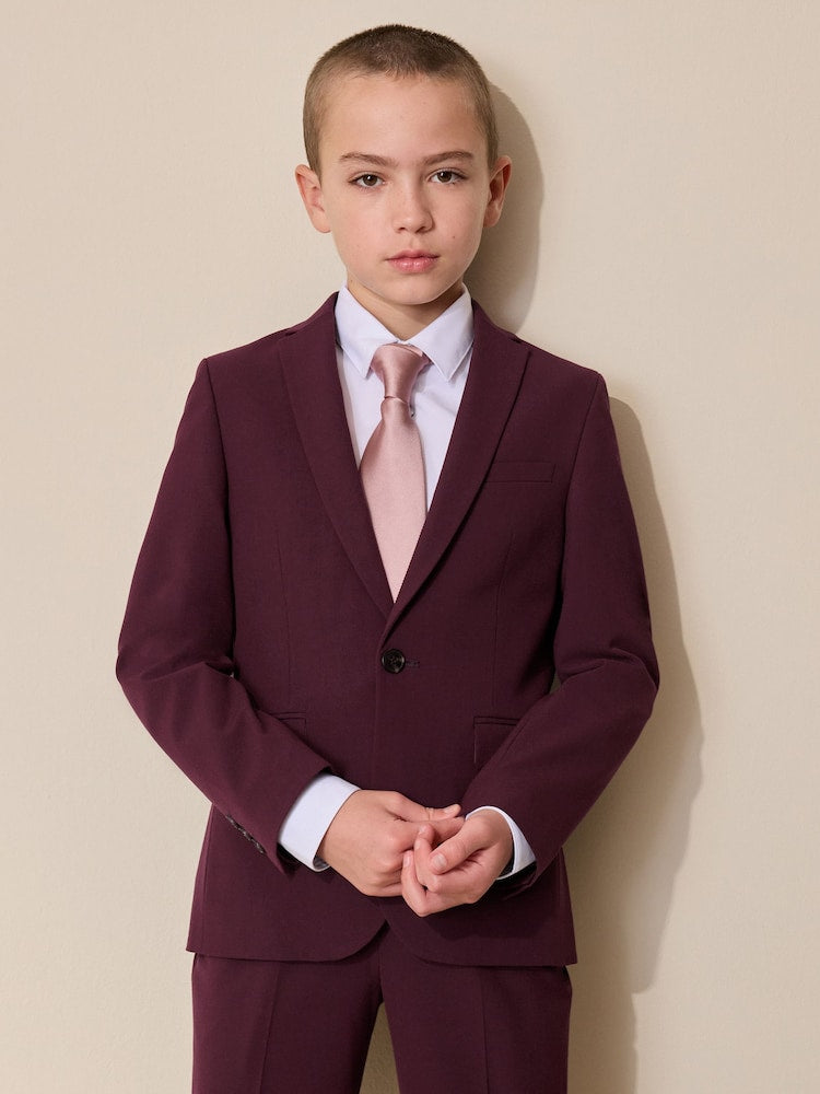 Berry Red Suit Jacket (12mths-16yrs)