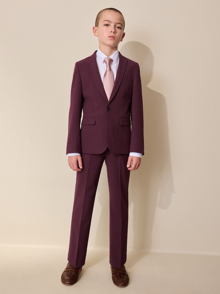 Berry Red Suit Jacket (12mths-16yrs)