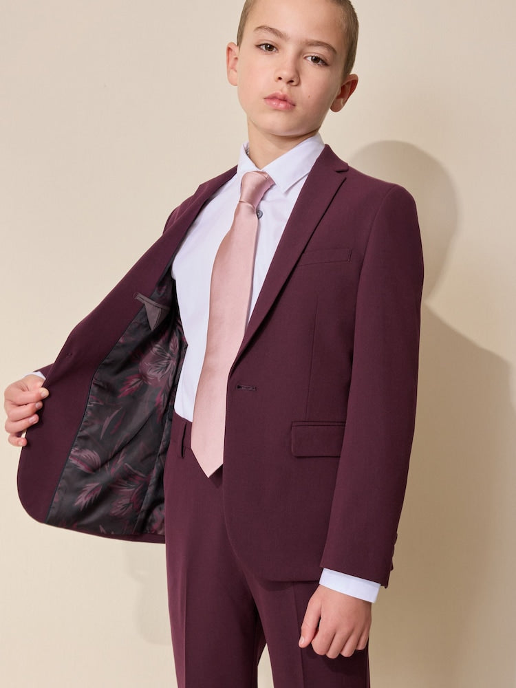 Berry Red Suit Jacket (12mths-16yrs)