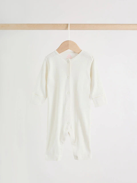 Pink Baby Sleepsuit 3 Pack (0mths-3yrs)