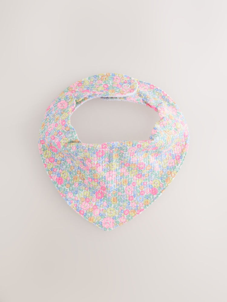 Fluro Pink Baby Dribble Bibs 5 Pack